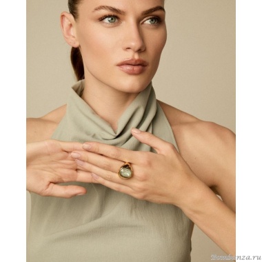 Кольцо VIDDA, Cibeles, с кристаллом Swarovski, VD24.2-01971 мятный, 19