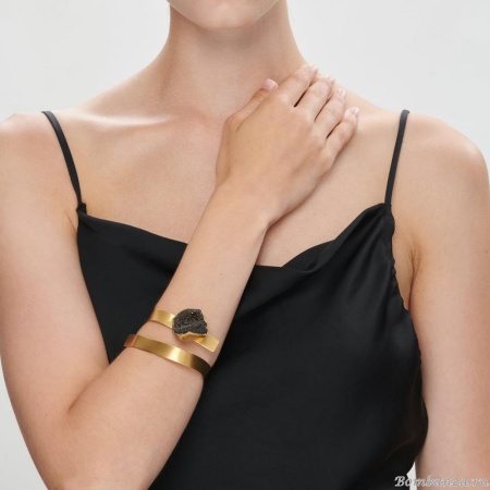 Браслет Katerina Vassou, Chantal, с друзой агата, KV23.2-275652G черный Браслет Katerina Vassou, Chantal, с друзой агата, KV23.2-275652G черный