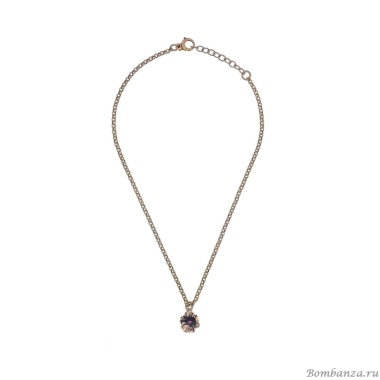 Колье Alcozer&J, цветок с рубином, AL2502-C28AK24 золотистый