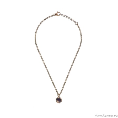 Колье Alcozer&J, цветок с рубином, AL2502-C28AK24 золотистый