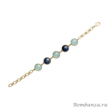 Классический браслет Possebon, Pearl B.S.Agate-Sodalite