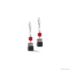 Серьги Coeur de Lion, Black-Red 4530/20-1303. Германия