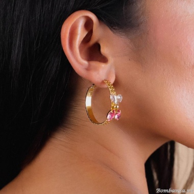 Серьги Franck Herval, Irene, с кристаллами Swarovski, FH24.2-12-69084 золотистый