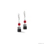 Серьги Coeur de Lion, Black-Red 4530/20-1303. Германия