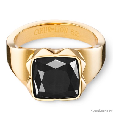 Кольцо Coeur de Lion, Black-Gold, 1200/40-1316 54