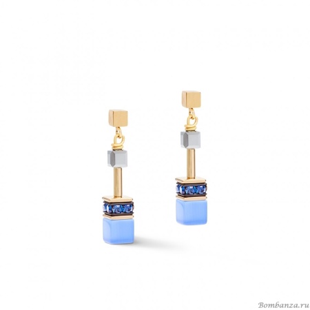 Серьги Coeur de Lion,  Blue-Gold 2839/21-0716. Германия
