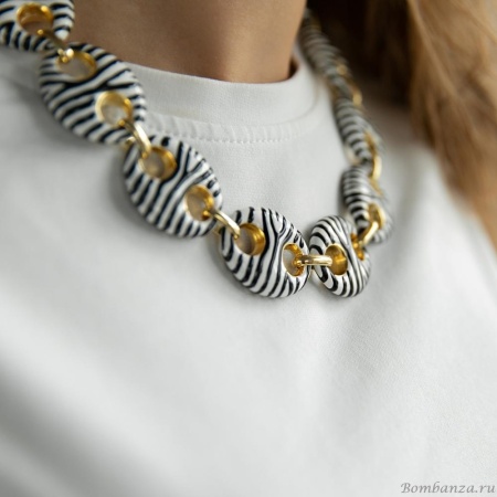 Колье Francesca Bianchi, с эмалью, FB25.2-BS21 золотистый