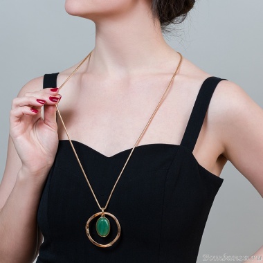 Колье Fiore Luna, GREEN AVENTURINE