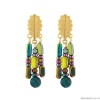 Серьги TARATATA, Chardon bleu, со стеклянными бусинами, тигровым глазом, TT-H24-09970-204 синий Серьги TARATATA, Chardon bleu, со стеклянными бусинами, тигровым глазом, TT-H24-09970-204 синий