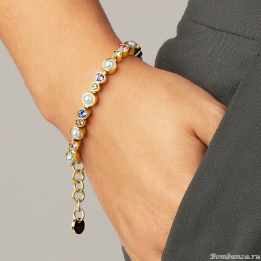 Браслет Dyrberg Kern, SACHA SG PASTEL MULTI / WHITE PEARL, 450096 Браслет Dyrberg Kern, SACHA SG PASTEL MULTI / WHITE PEARL, 450096