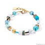Браслет Coeur de Lion, Turquoise-Gold, 2838/30-0616. Германия