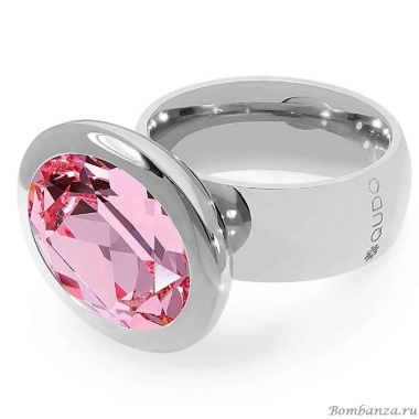 Кольцо Qudo, TIVOLA big S light rose  17.8 мм, 632103/17.8 R/S Кольцо Qudo, TIVOLA big S light rose  17.8 мм, 632103/17.8 R/S