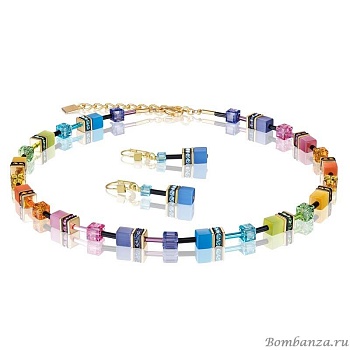 Комплект Coeur de Lion, серьги и колье, 2838/10-20-1573