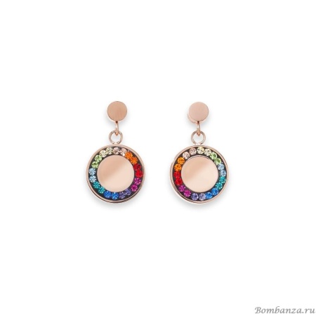 Серьги Coeur de Lion, Multicolor-Rosegold 5004/21-1577