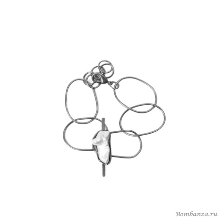 Браслет Katerina Vassou, Cordelia, с жемчугом, KV23.2-308431 серебристый Браслет Katerina Vassou, Cordelia, с жемчугом, KV23.2-308431 серебристый