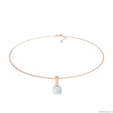 Колье Qudo, Firenze arctic blue opal, 400368.1 BL/RG Колье Qudo, Firenze arctic blue opal, 400368.1 BL/RG