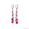 Серьги Lanzerotti, Elisir, с кварцем, турмалином и гранатом, LZ-25.10-302 розовый