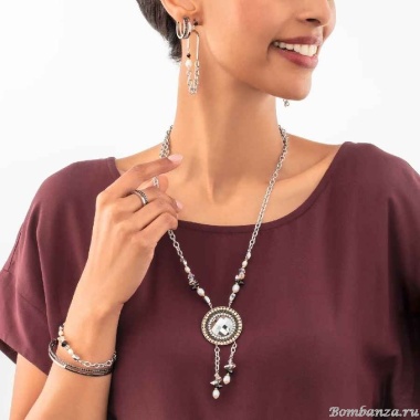 Колье Coeur de Lion, Black-Crystal, 1134/10-1318 Колье Coeur de Lion, Black-Crystal, 1134/10-1318