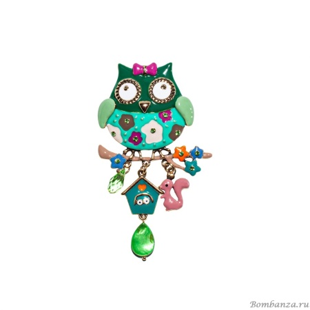 Брошь Shadore, Сова с домиком