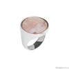 Кольцо Possebon,  quartz rose 16.5 мм