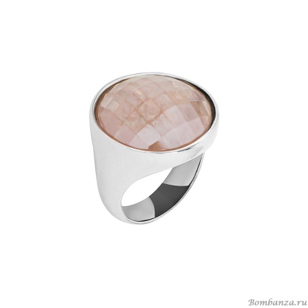 Кольцо Possebon,  quartz rose 16.5 мм