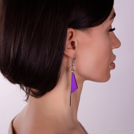 Серьги Nuance, Nuance, с кристаллом и подвесками, NFN-23.03-054 серебристый