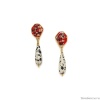 Серьги Nature Bijoux, Palazzo, с далматинской яшмой и смолой, NB23.2-12-78756 красный Серьги Nature Bijoux, Palazzo, с далматинской яшмой и смолой, NB23.2-12-78756 красный