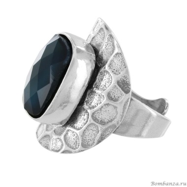 Кольцо TARATATA, Illusion, разъемное, со стеклянной бусиной, TT-W23-07416-10A синий