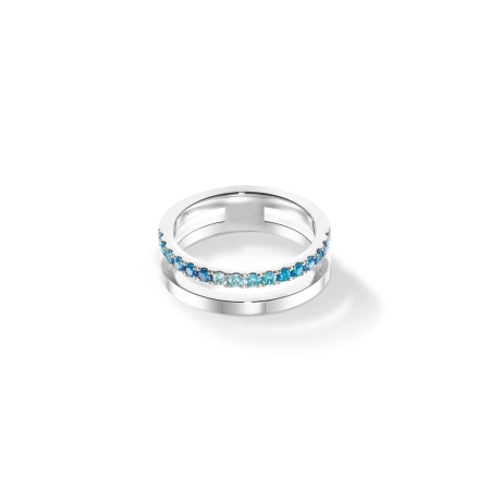 Кольцо Coeur de Lion, Blue-Silver, 0136/40-0717 60