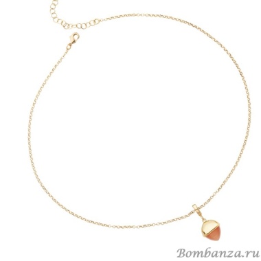 Колье Boccadamo,  с кулоном Caleida Brown XGR563DO BR/G Колье Boccadamo,  с кулоном Caleida Brown XGR563DO BR/G, Италия