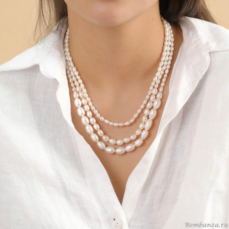 Колье Nature Bijoux, Moonlight, с жемчугом, NB24.1-15-43132 белый Колье Nature Bijoux, Moonlight, с жемчугом, NB24.1-15-43132 белый
