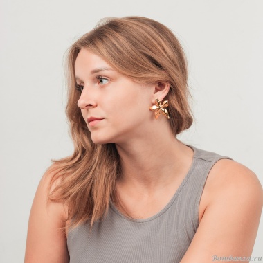 Серьги Fiore Luna, Цветок, AWE2712-G Серьги Fiore Luna, Цветок, AWE2712-G