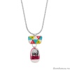 Колье Taratata, Cannibalos, серебристое, с красной эмалью, TT-T20-50106-103 Колье Taratata, Cannibalos, серебристое, с красной эмалью, TT-T20-50106-103