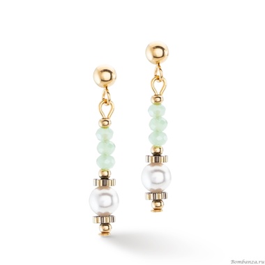Серьги Coeur de Lion, Light Green, 4434/21-0520 Серьги Coeur de Lion, Light Green, 4434/21-0520