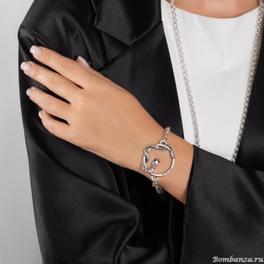 Браслет Tra-la-ra, Salvaje, со змеей и кристаллами, TLR24-245P002 синий