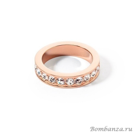 Кольцо Coeur de Lion, Crystal-Rose gold 16.5 мм 0131/40-1822 52