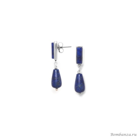 Серьги Nature Bijoux, Indigo, с лазуритом, NB24.1-12-79237 синий Серьги Nature Bijoux, Indigo, с лазуритом, NB24.1-12-79237 синий