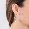 Серьги Moon Paris, Ringo, полукольца, с жемчужными бусинами, MR-24.05-024 золотистый Серьги Moon Paris, Ringo, полукольца, с жемчужными бусинами, MR-24.05-024 золотистый