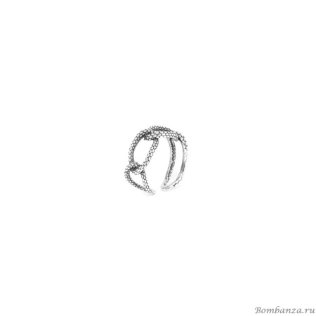 Кольцо Ori Tao, Squamata, разъемное, с текстурой змеиной кожи, OT22.2-19-40054 серебристый