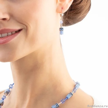 Серьги Coeur de Lion, Blue-Silver, 4020/20-0717 Серьги Coeur de Lion, Blue-Silver, 4020/20-0717