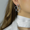 Серьги Moon Paris, Bohemia, в форме сердца, с кристаллами, MB-26.01-002 хрустальный