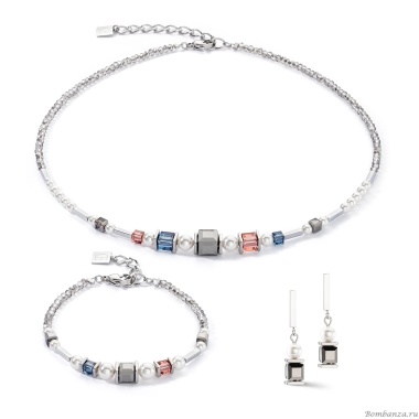 Серьги Coeur de Lion, Grey-Vintage, 4030/21-1230