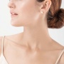 Пусеты Coeur de Lion, Crystal-Rose gold 0500/21-1822. Германия