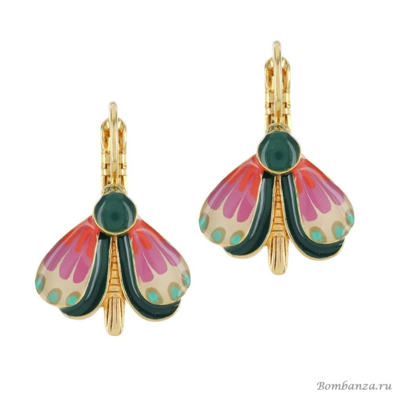 Серьги TARATATA, Watt`s up, с цветной смолой, TT-H23-09754-20M золотистый
