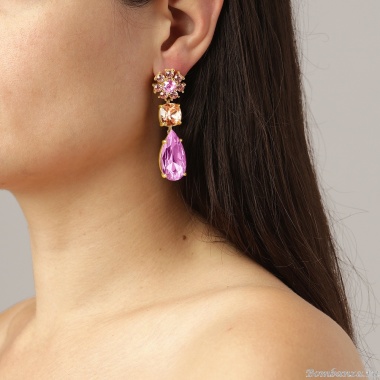 Серьги Dyrberg Kern, MISIA SG ROSE / PEACH, 460513 Серьги Dyrberg Kern, MISIA SG ROSE / PEACH, 460513