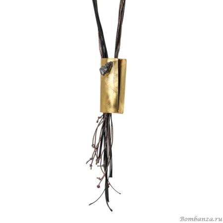 Колье Katerina Vassou, Kalena, с друзой агата, KV23.2-308307 золотистый