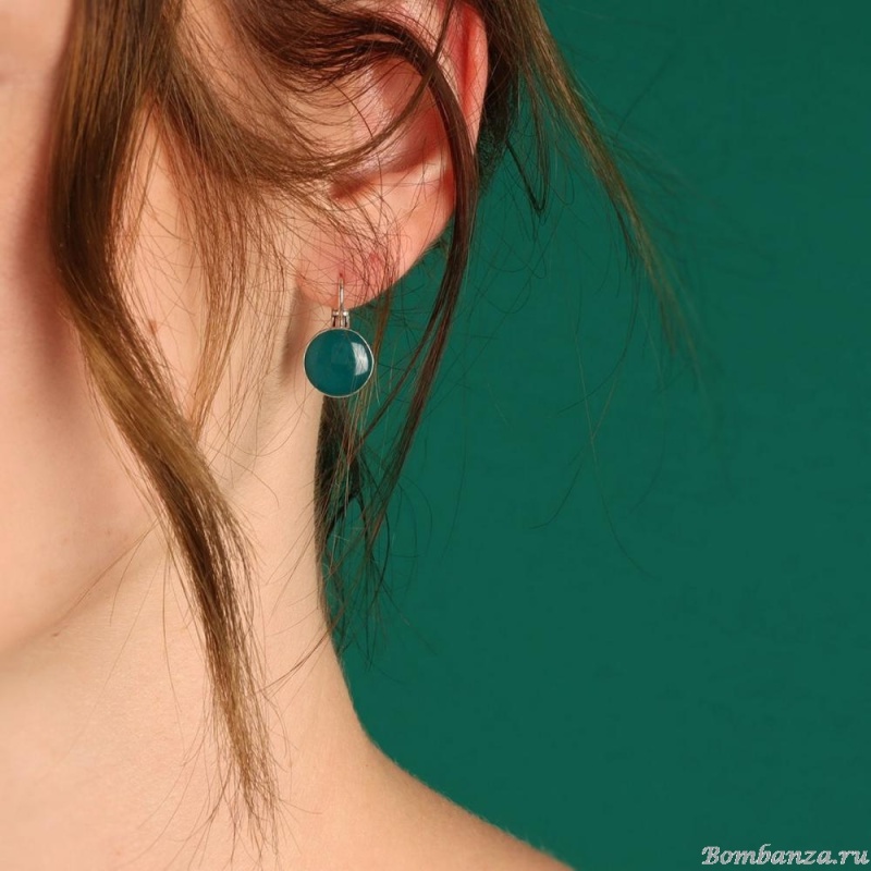 Серьги TARATATA, Green, с цветной смолой, TT-E24-09773-107 зеленый Серьги TARATATA, Green, с цветной смолой, TT-E24-09773-107 зеленый