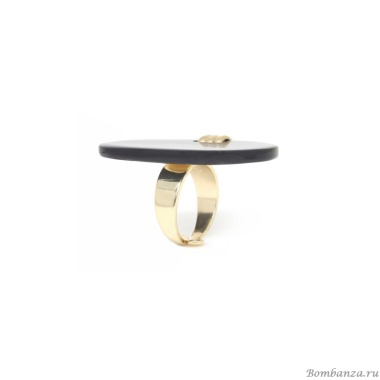 Кольцо Nature Bijoux, Sicilia, разъемное, с накладкой из рога, NB25.2-19-25886 черный