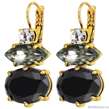 Серьги Dyrberg Kern, PARSANA SG BLACK_GREY, 470011 Серьги Dyrberg Kern, PARSANA SG BLACK_GREY, 470011