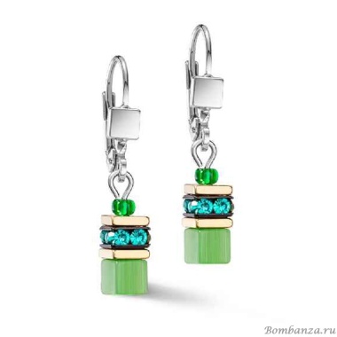 Серьги Coeur de Lion, Green, 2800/20-0500 Серьги Coeur de Lion, Green, 2800/20-0500